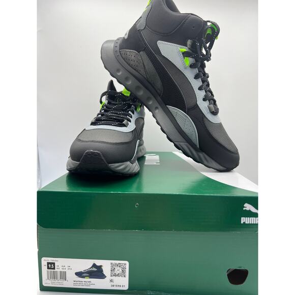 Puma Other - Puma Wild Rider Mid WS Black/Grey 381598-01 Men’s Sneaker Size 9.5 NIB